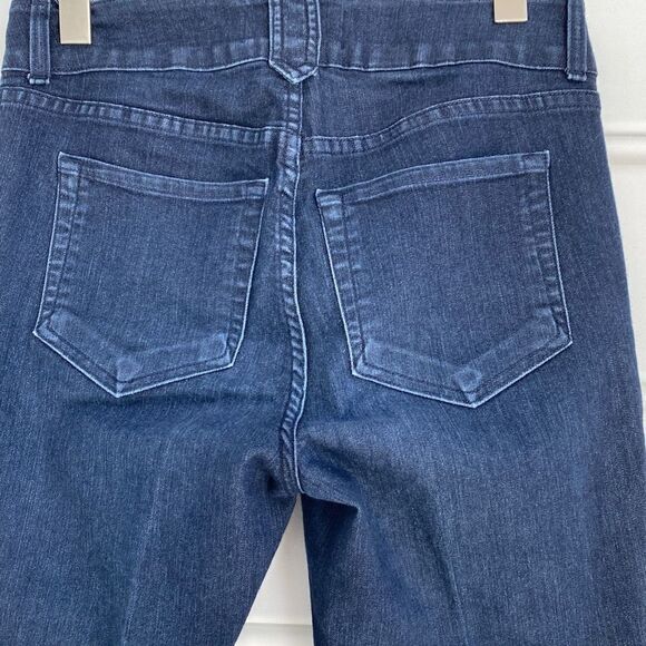 NYDJ Tummy Tuck Technology Cropped Mid -Rise Stretch‎ Jeans Cuffed Size 6 - Picture 9 of 14